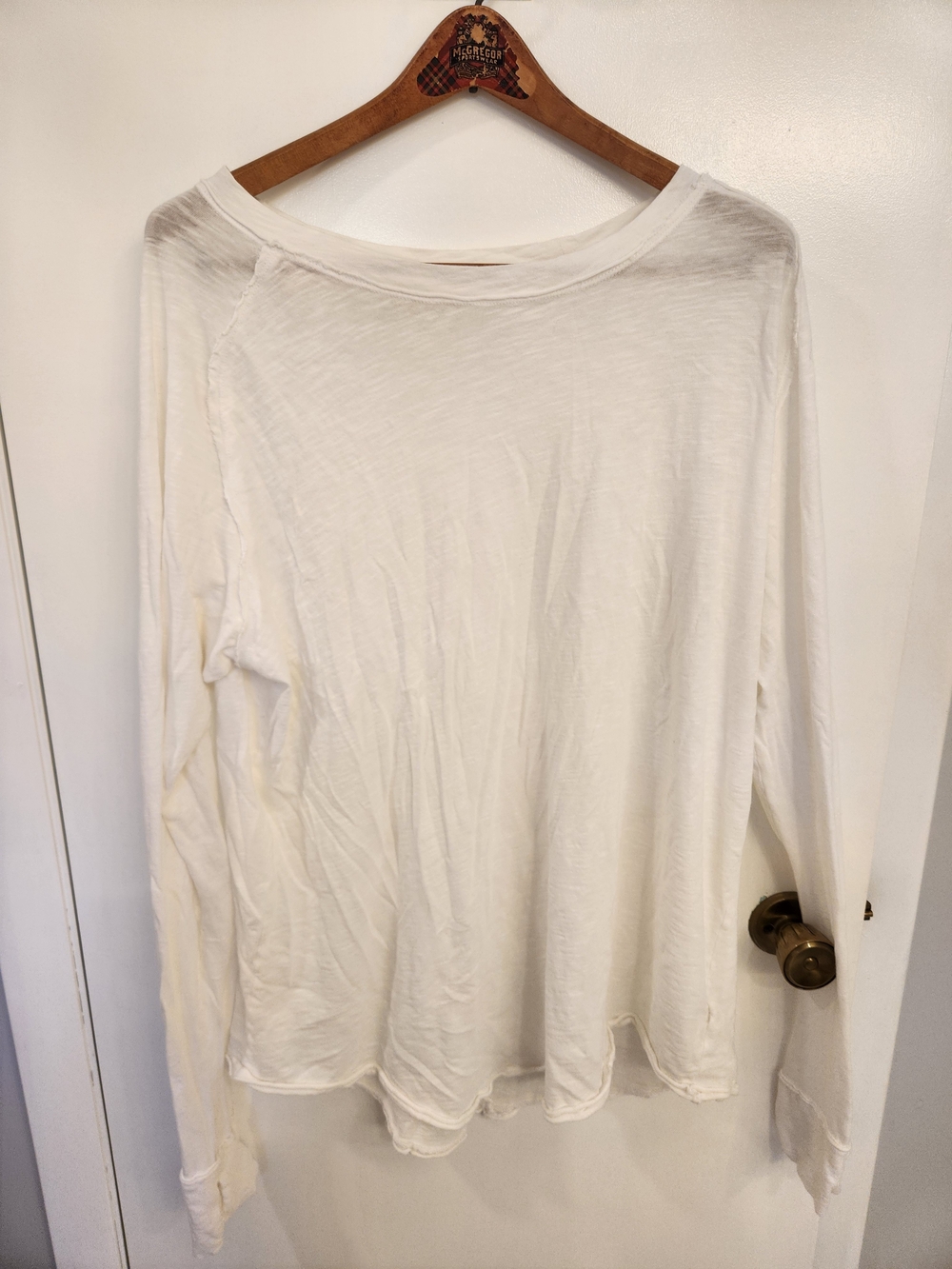 We The Free Long Sleeve White Top
